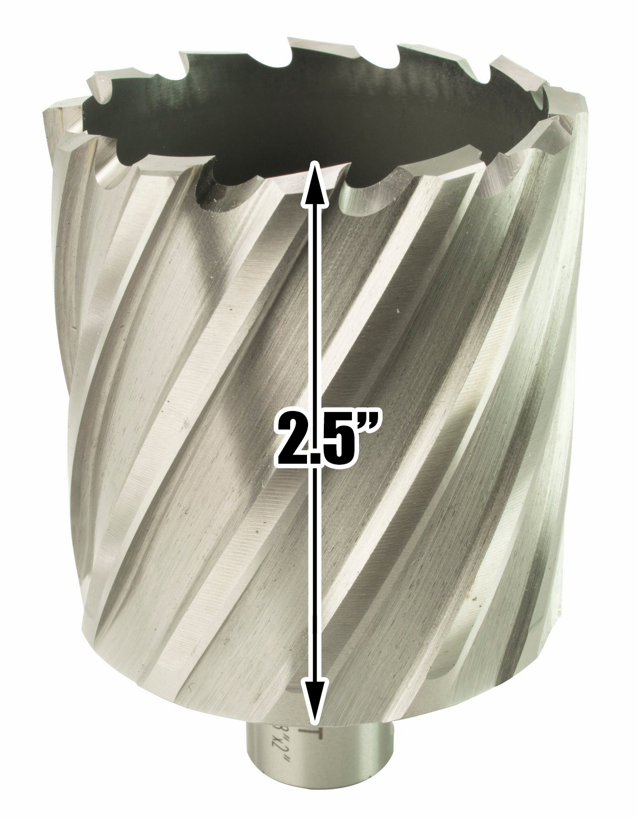 Steel Dragon Tools® 2-3/8″ x 2″ HSS Annular Cutter with 3/4″ Weldon Shank