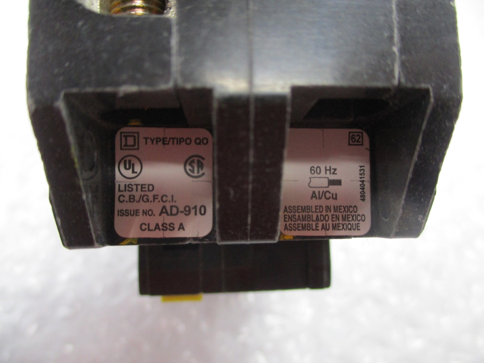 SQUARE D QO260 BREAKER 2POLES 60AMPS UNMP