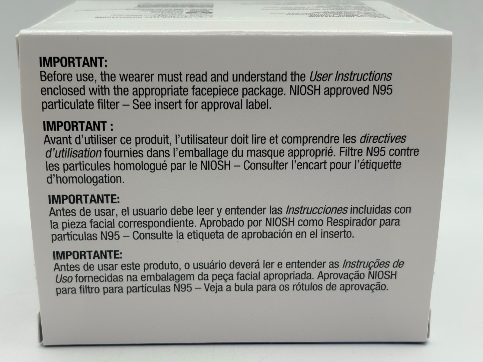 OEM CASE of 3M 5N11 N95 Replacement Particulate Filter – Respirator 10 Boxes OEM