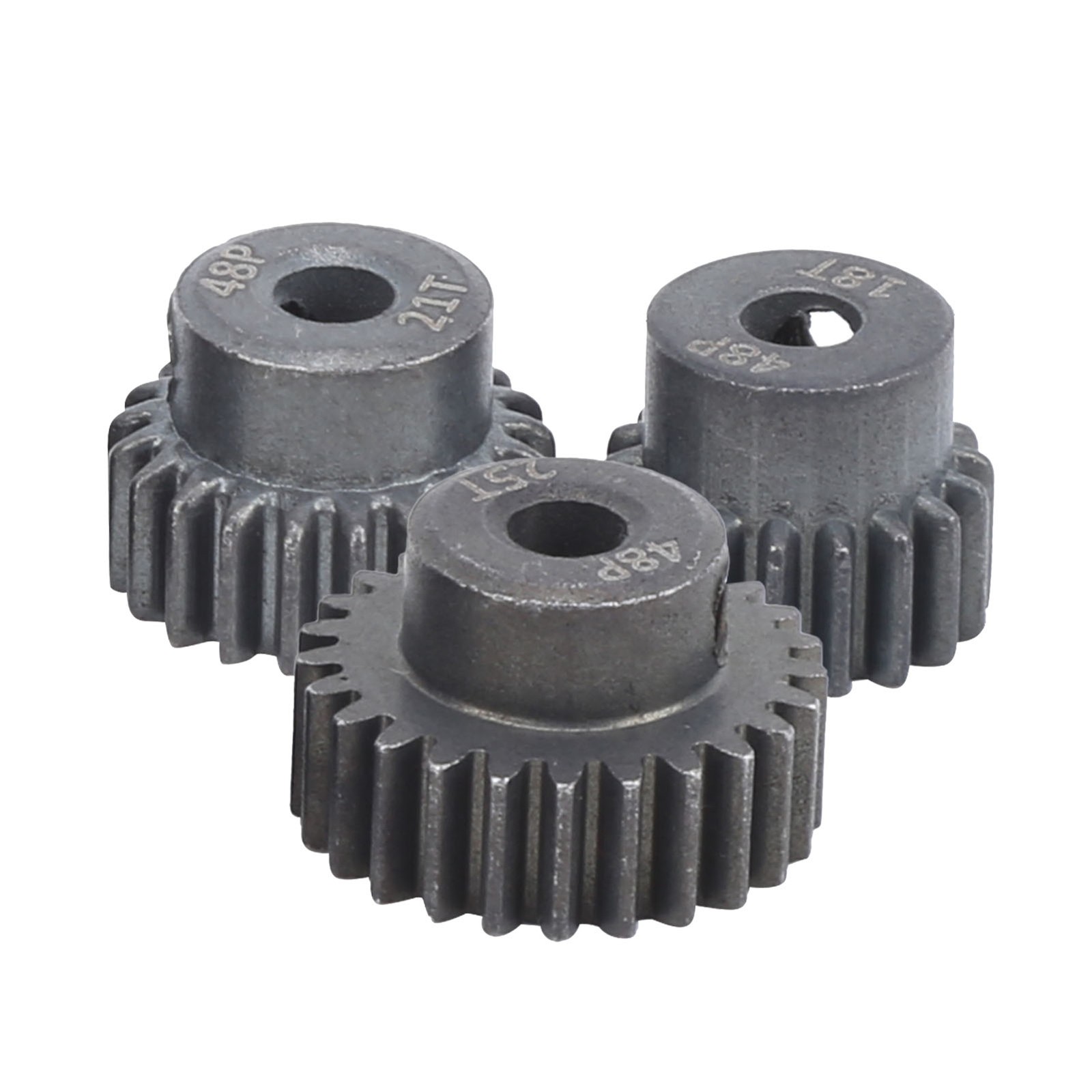 10Pcs/Set 16T‑25T 7075 48P Steel RC Car Motor Gear Pinion For 1/8 1/10 Brushless