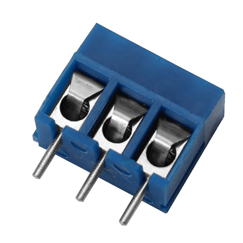 60pcs Blue KF301-2P/3P PCB Mount Screw Terminal Block Connector 2/3Pin 5mm Pitch