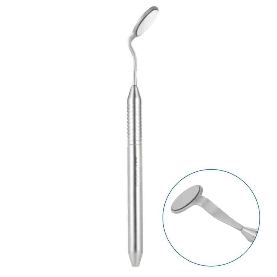 JMU Dental Mouth Mirror #5 Double Sided Stainless Steel Non Slip Handle Exam
