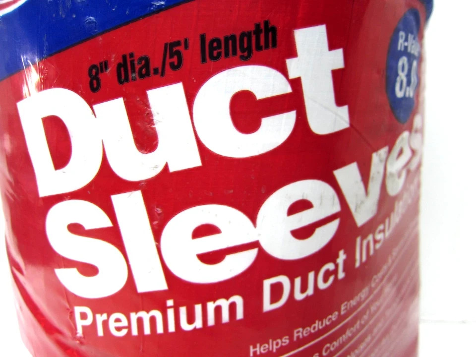 Master Flow 8 In. x 5 ft. R-6 Ductwork Insulation Sleeve R8 – Free Shipping