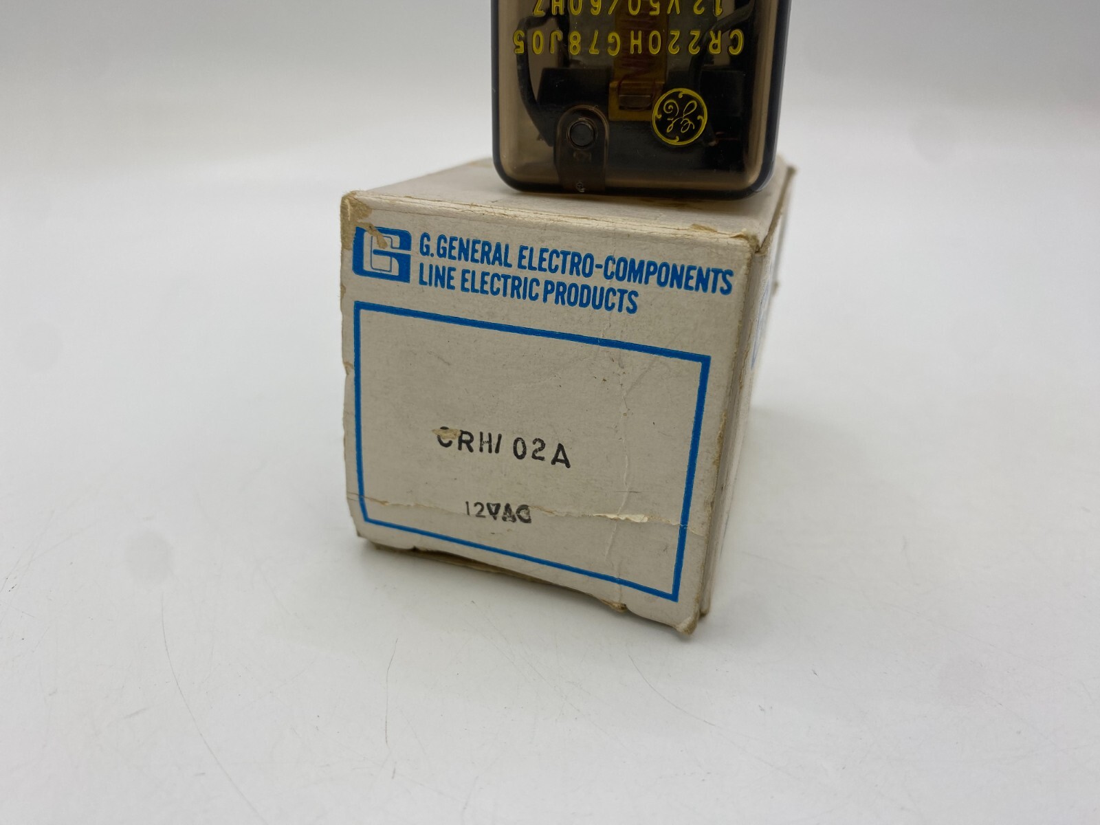 General Electric CR220HG78J05 Relay 12-Volt AC Coil 120/240 Volt 50/60Hz 8-Pins
