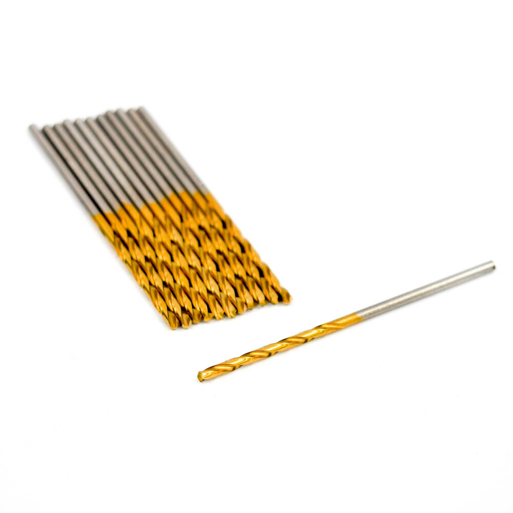 Hertel Jobber Length Drills #50 0.070″ HSS TiN 118° 1″ x 2″ (12 Pcs)