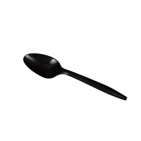 Karat PP Plastic Medium Weight Tea Spoons Bulk Box – Black – 1,000 ct, U2003B