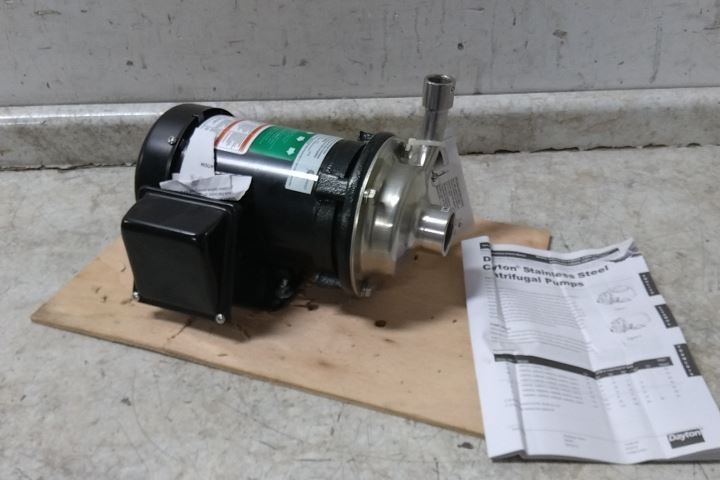 Dayton 4JMX1A 3/4 HP 3450 Max RPM 208-230/460VAC Centrifugal Pump