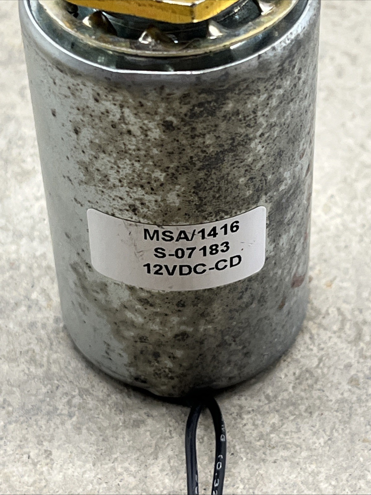 MSA 14/16 S-07183 SOLENOID VALVE 12VDC-CD NEW Qty-1 Free Same Day Shipping