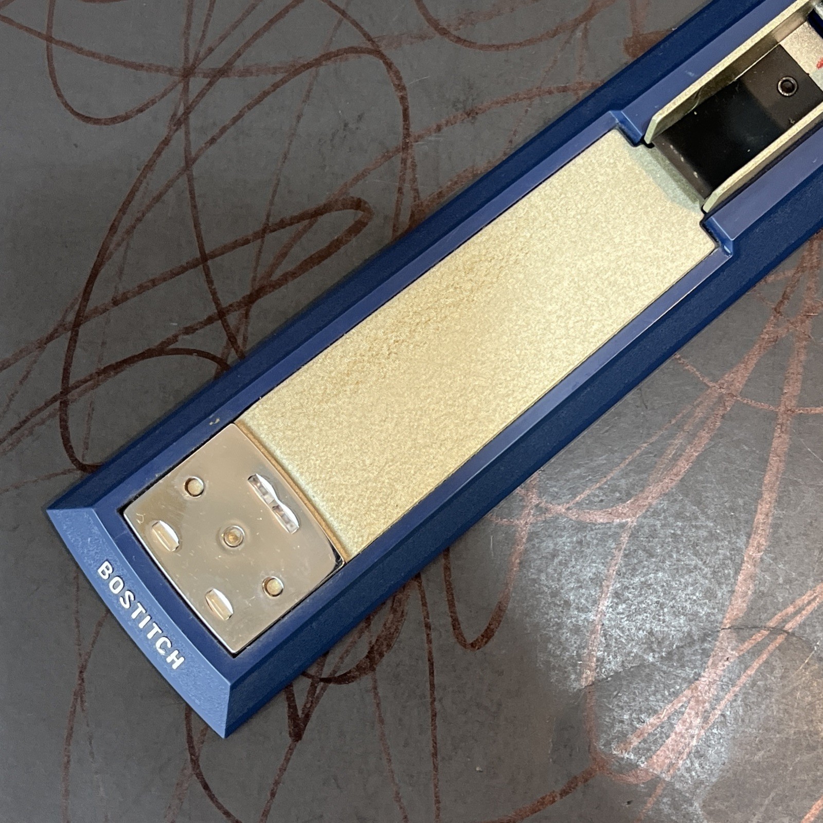 Vintage Bostitch Stapler Retro Blue Gray Model B III 3 USA