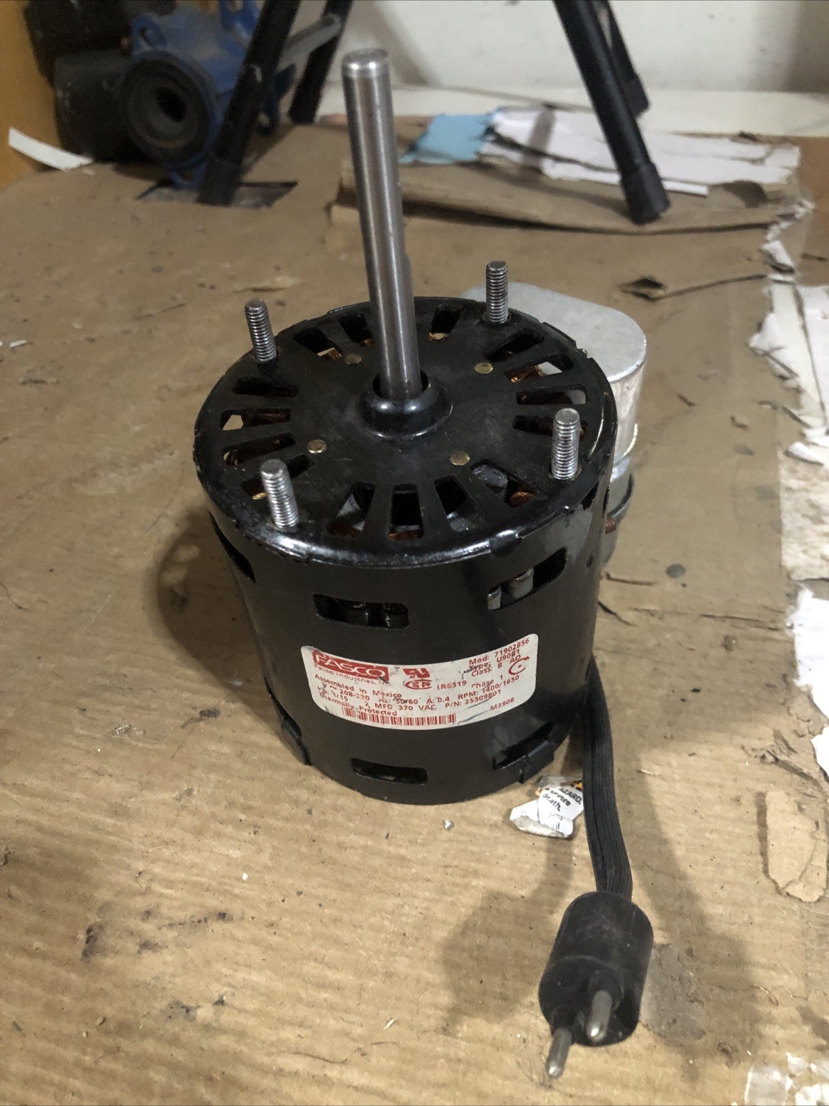 Fasco 71902856 LR6319 208-230 V Hz50/60 A.0.4 U90B1 Evaporator Motor