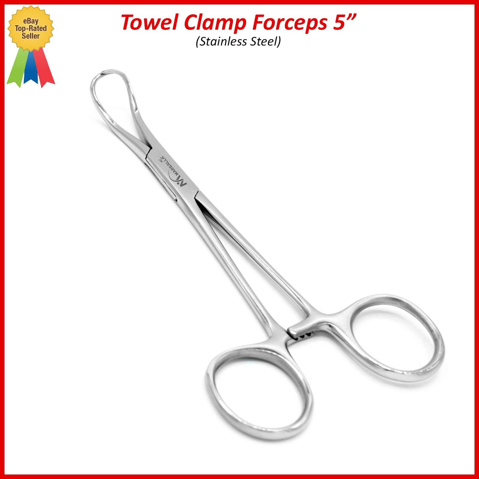 Dental Backhaus Towel Clamp Forceps 5″ Surgical Veterinary Instruments CE