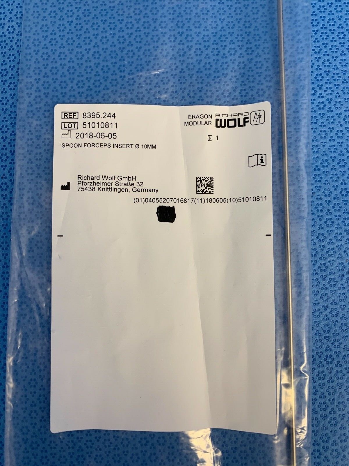 R Wolf 8395.244 Spoon Forceps Insert 10mm