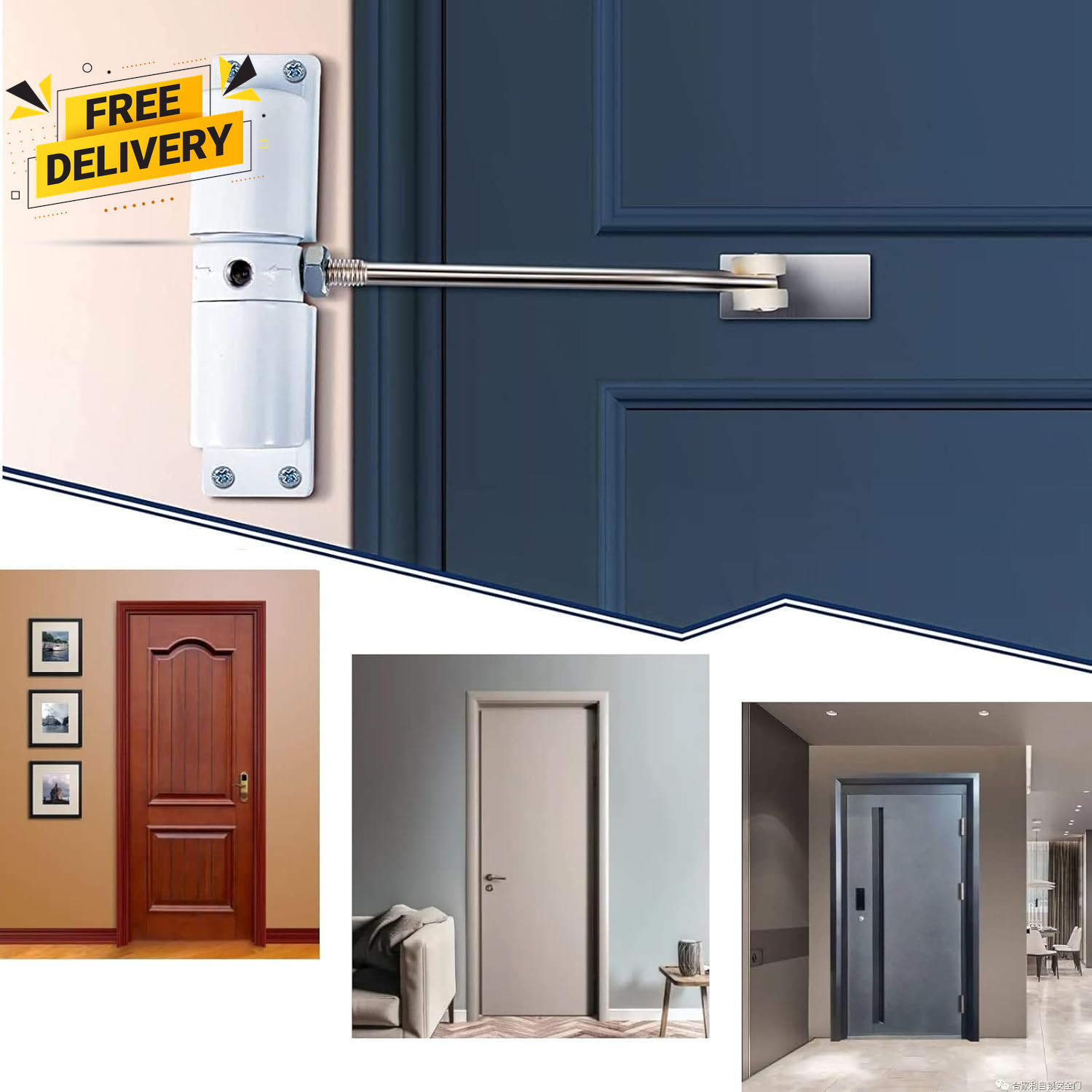Automatic Door Closer 30 Kg Zinc Alloy Safety Spring Door Closer