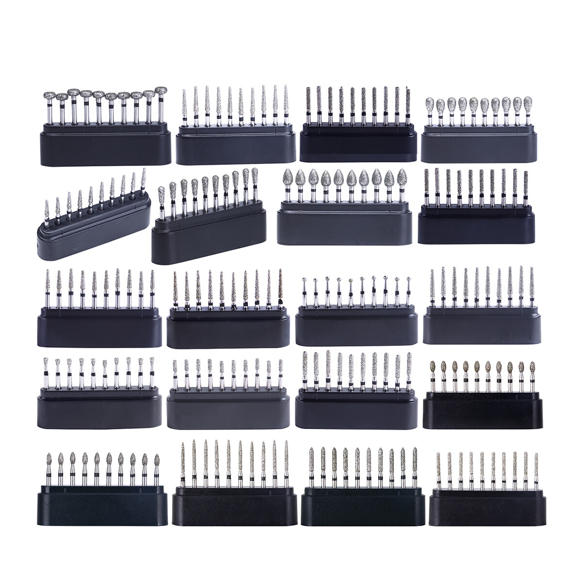70-100pcs AZDENT Dental Large Emery Super Coarse Diamond Polishing Burs FG Burs