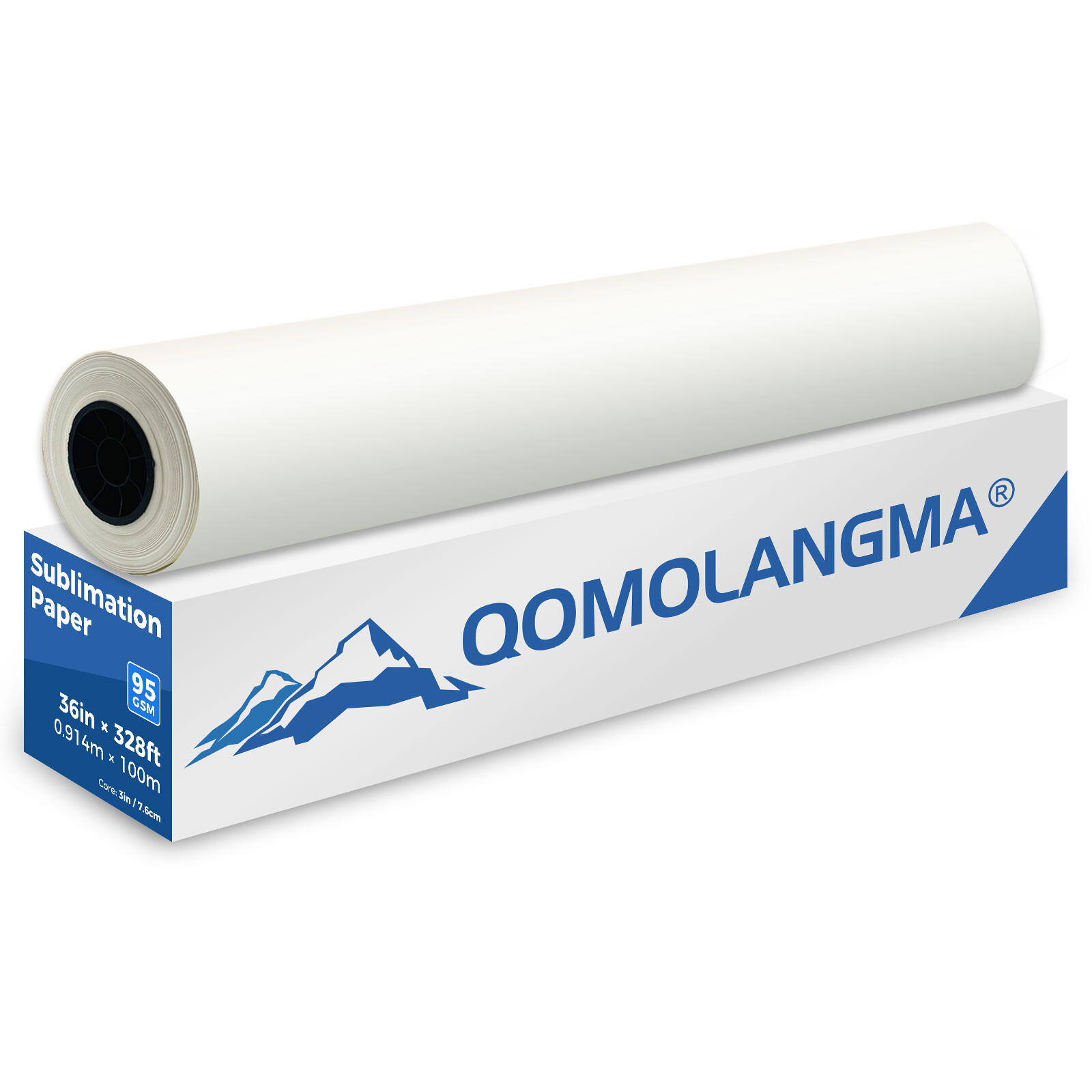 QOMOLANGMA 95gsm 36in x 328ft Dye Sublimation Paper for Heat Transfer Printing