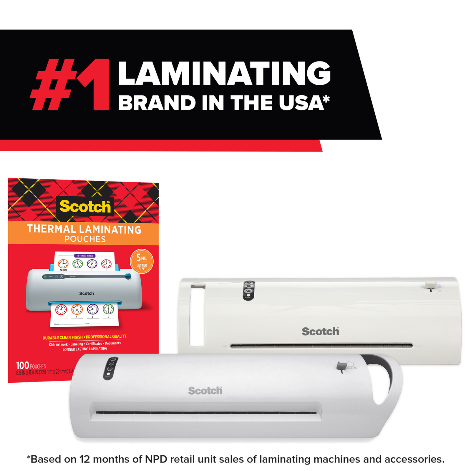Scotch Thermal Laminating Pouches: 3.7 in. x 5.2 in. (Clear) *20-pack