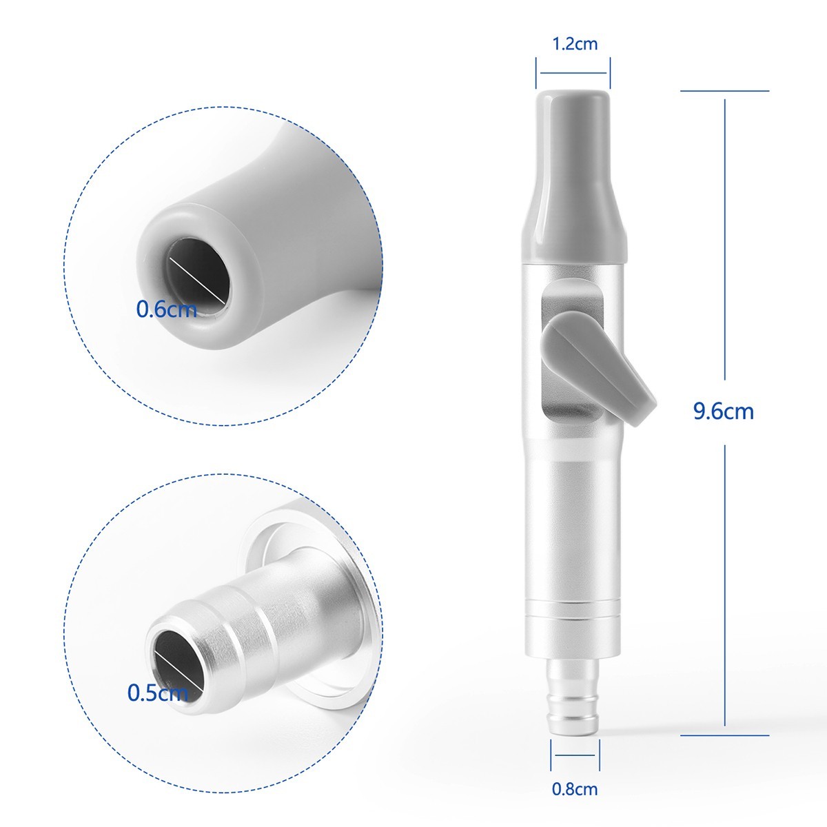Dental Saliva Ejector Suction Valve Strong HVE/SE Handpiece Tube Adaptor