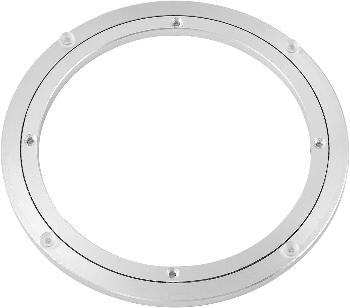QDiShi 8 Inch Lazy Susan, Heavy Duty Swivel Turntable 8 Inch, Silvery