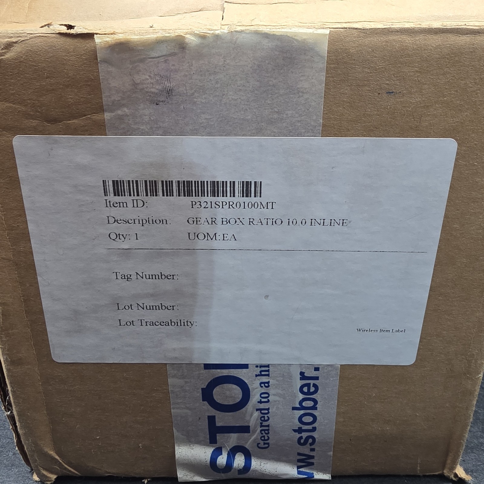 Stober P321SPR0100MT Gear Head 10.0:1 Percision Servo Gearbox, New Open Box!