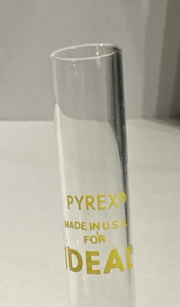 2 Vintage Pyrex Test Tubes for Ideal Toy Company – Made in USA
