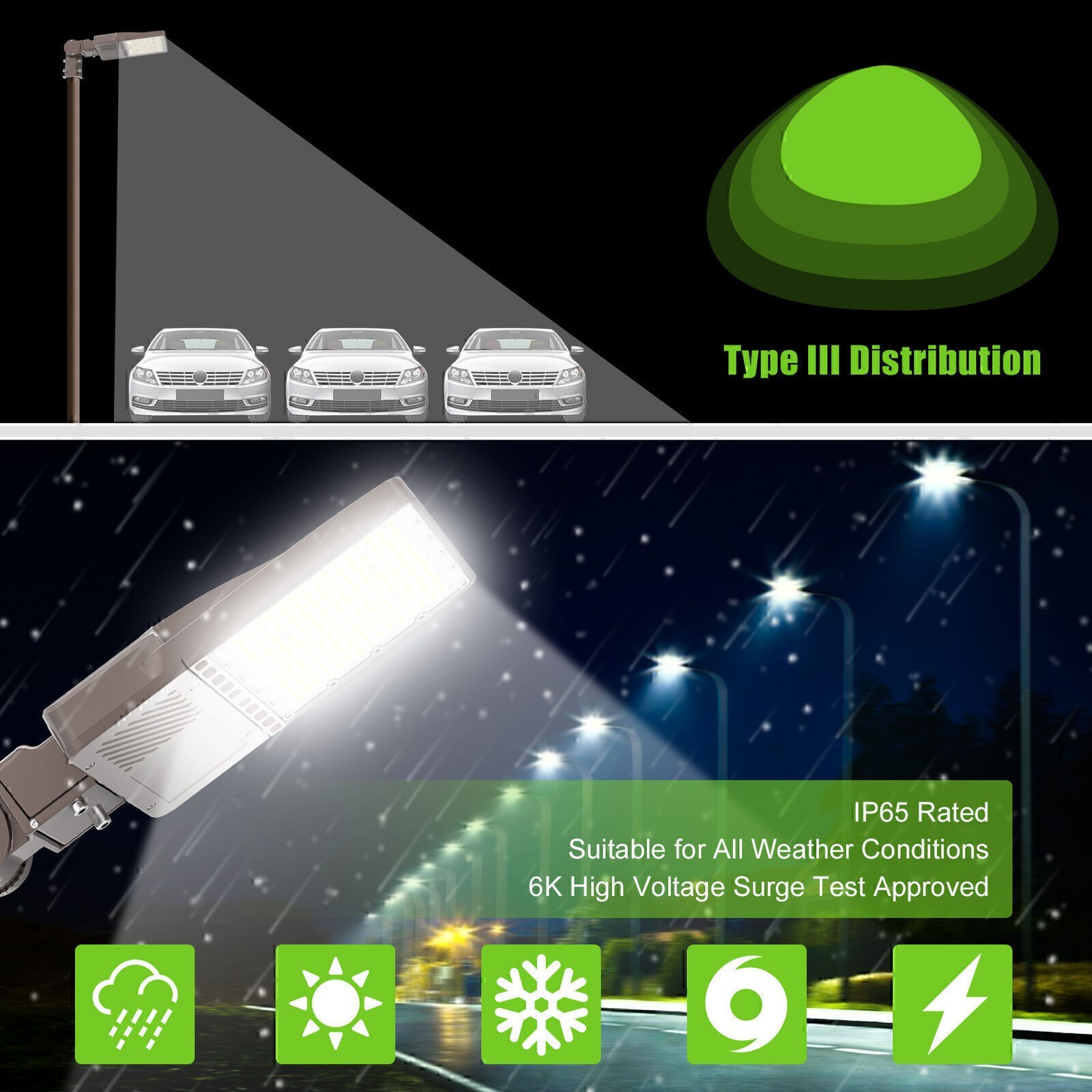 LED Parking Lot Lights 200W 28000LM 2 Pack Slip Fitter Mount Dusk to Dawn IP65