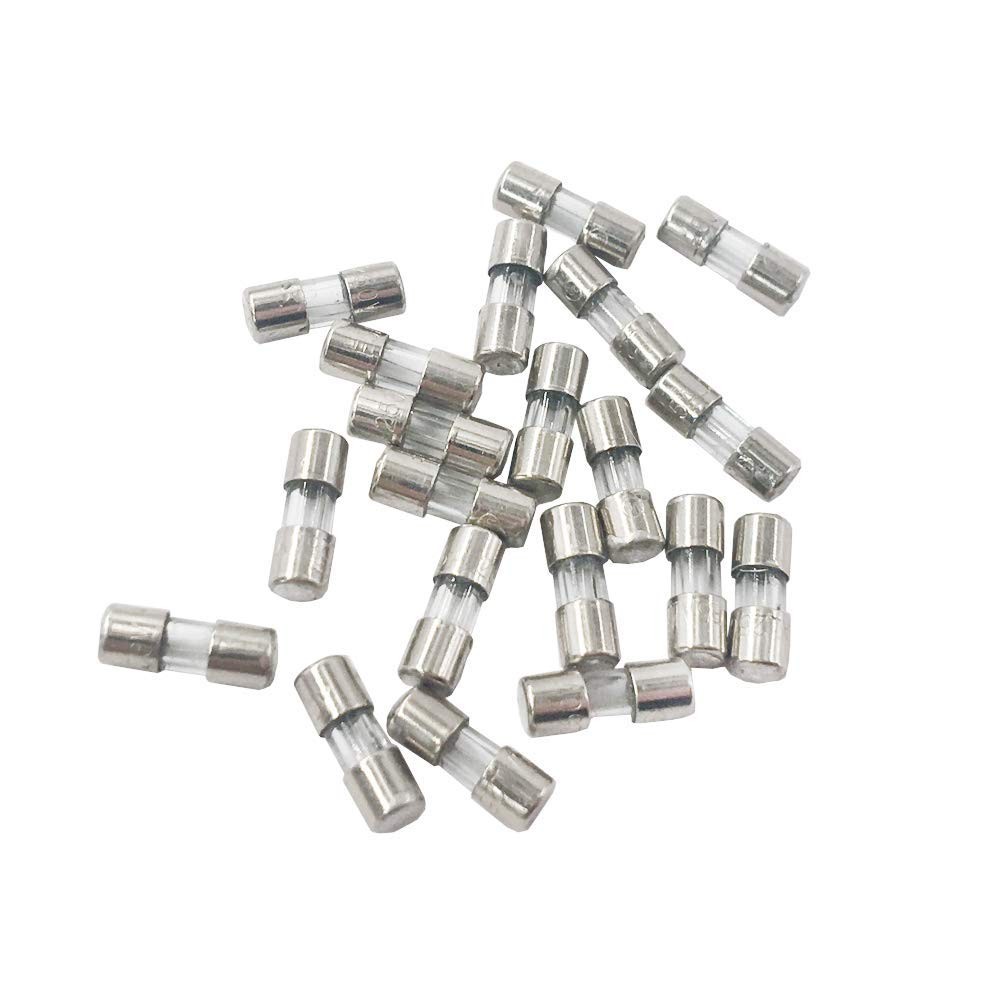 PENGLIN 20PCS Mini Glass Fuses 110V 125V 5A Slow-Blow Time Delay Fuse Light…