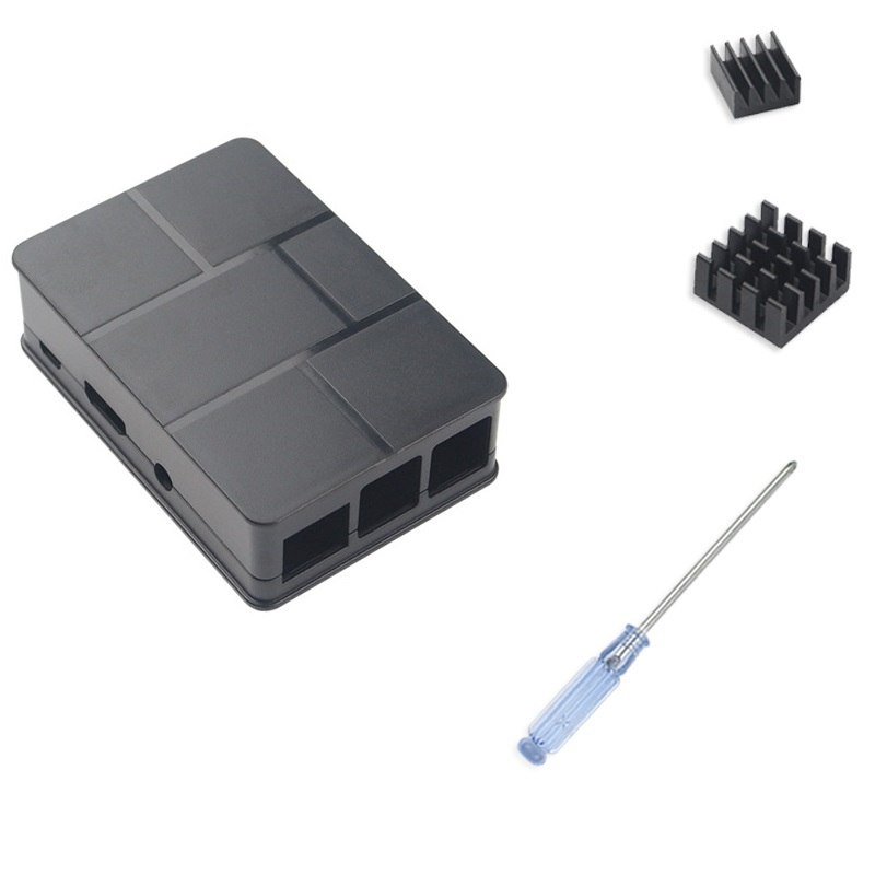 Raspberry Pi 3 Model B 512 Black ABS Case Cover Shell Enclosure Box L8
