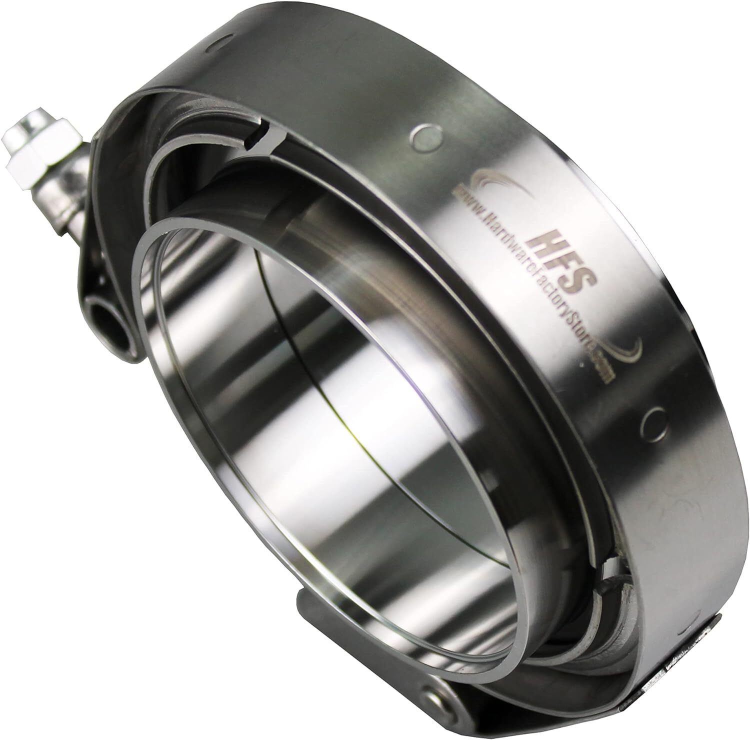 HFS 2.5IN Stainless Steel 304 Quick Release V-Band Turbo Downpipe Exhaust Clamp