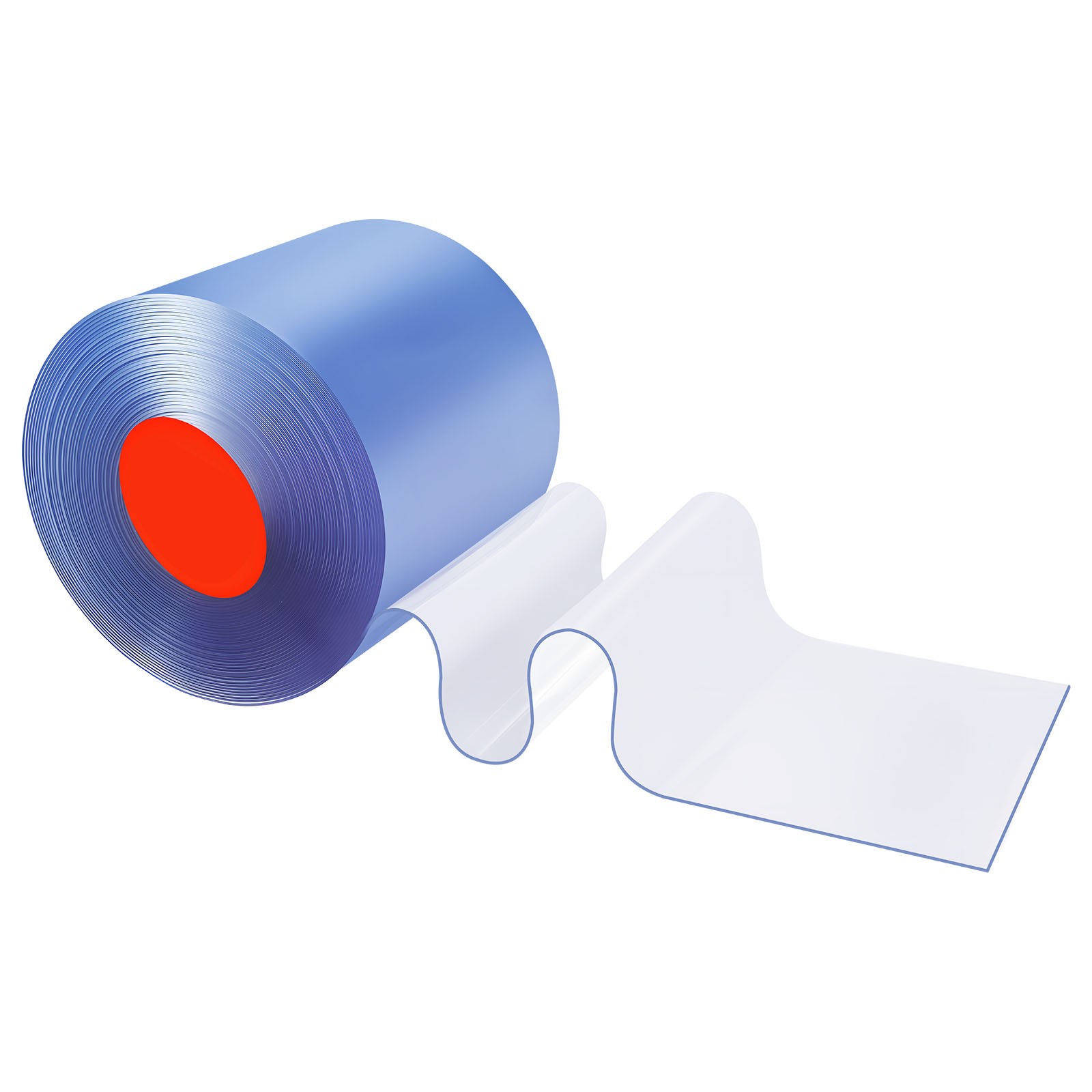 Uimoso PVC Strip Curtain 101 ft x 12 in Thermal Insulating Plastic Door Cover