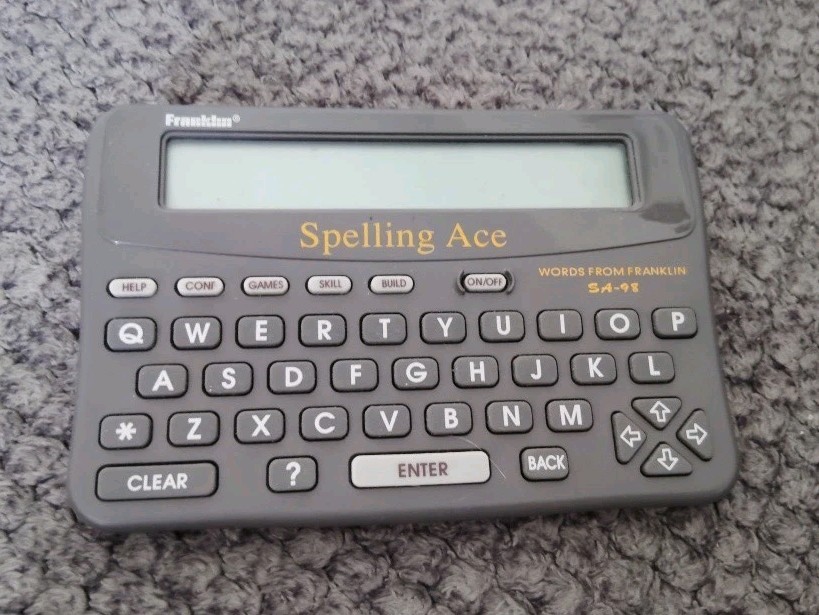 Franklin Spelling Ace with Thesaurus, SA-98, works