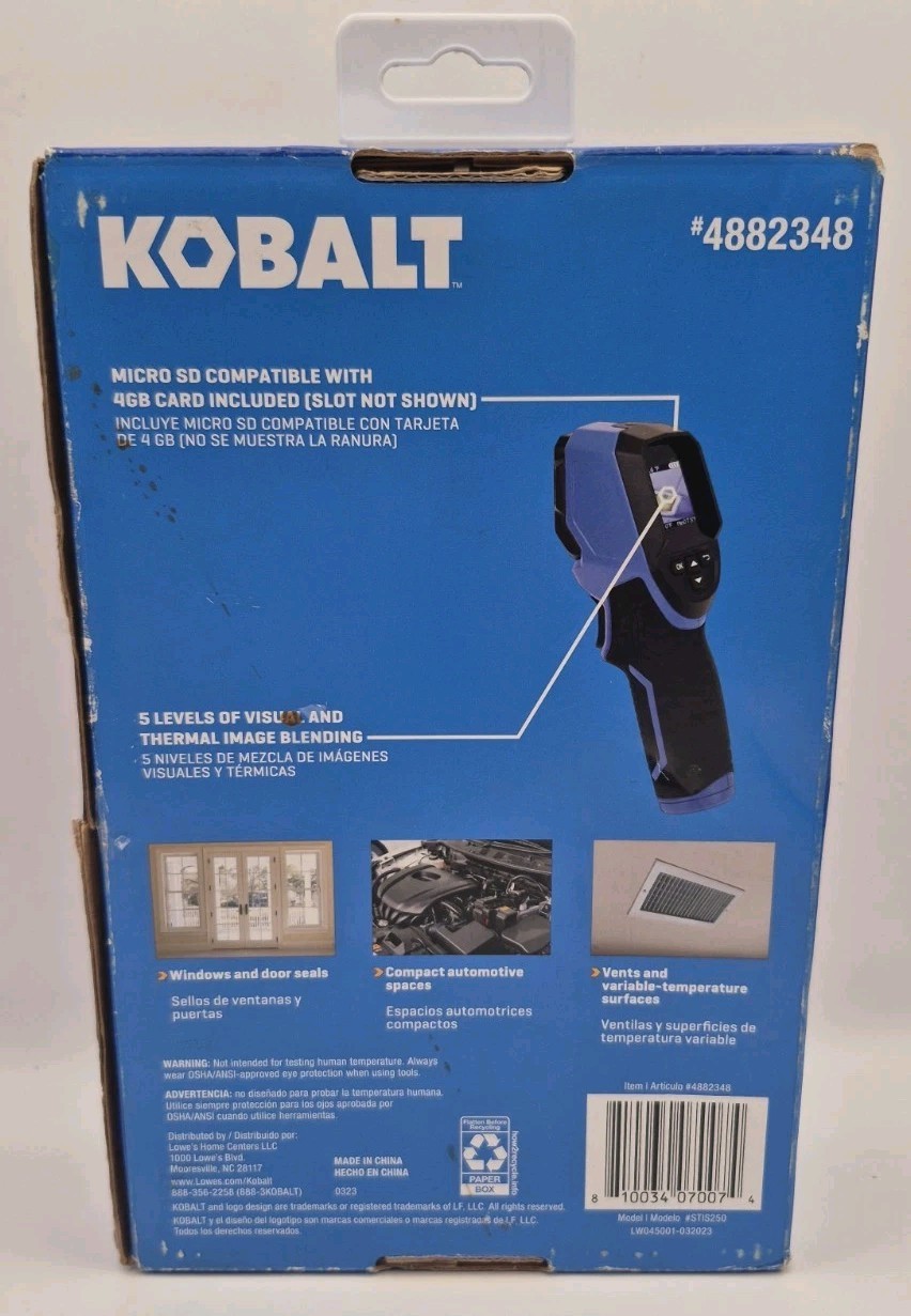 Kobalt 4882348 Thermal Imaging Camera Open Box