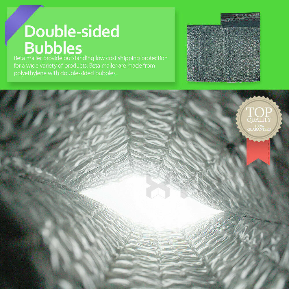 2500 PCS #000 4×8 (4×7) Poly Bubble Mailer Padded Envelope Shipping Supply Bags