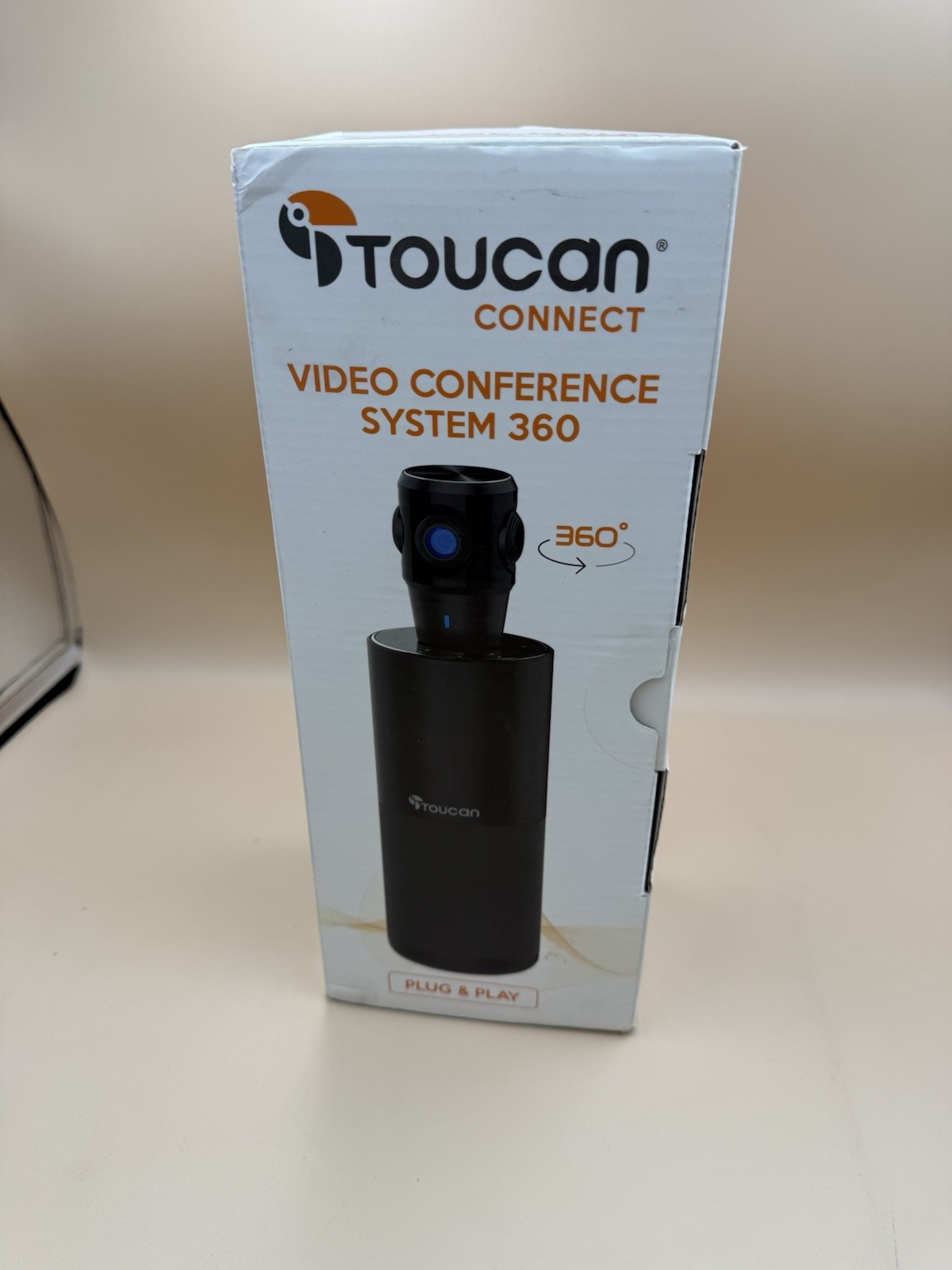 Toucan® SC360 Video Conference System 360 with Auto Voice Tracking, Black