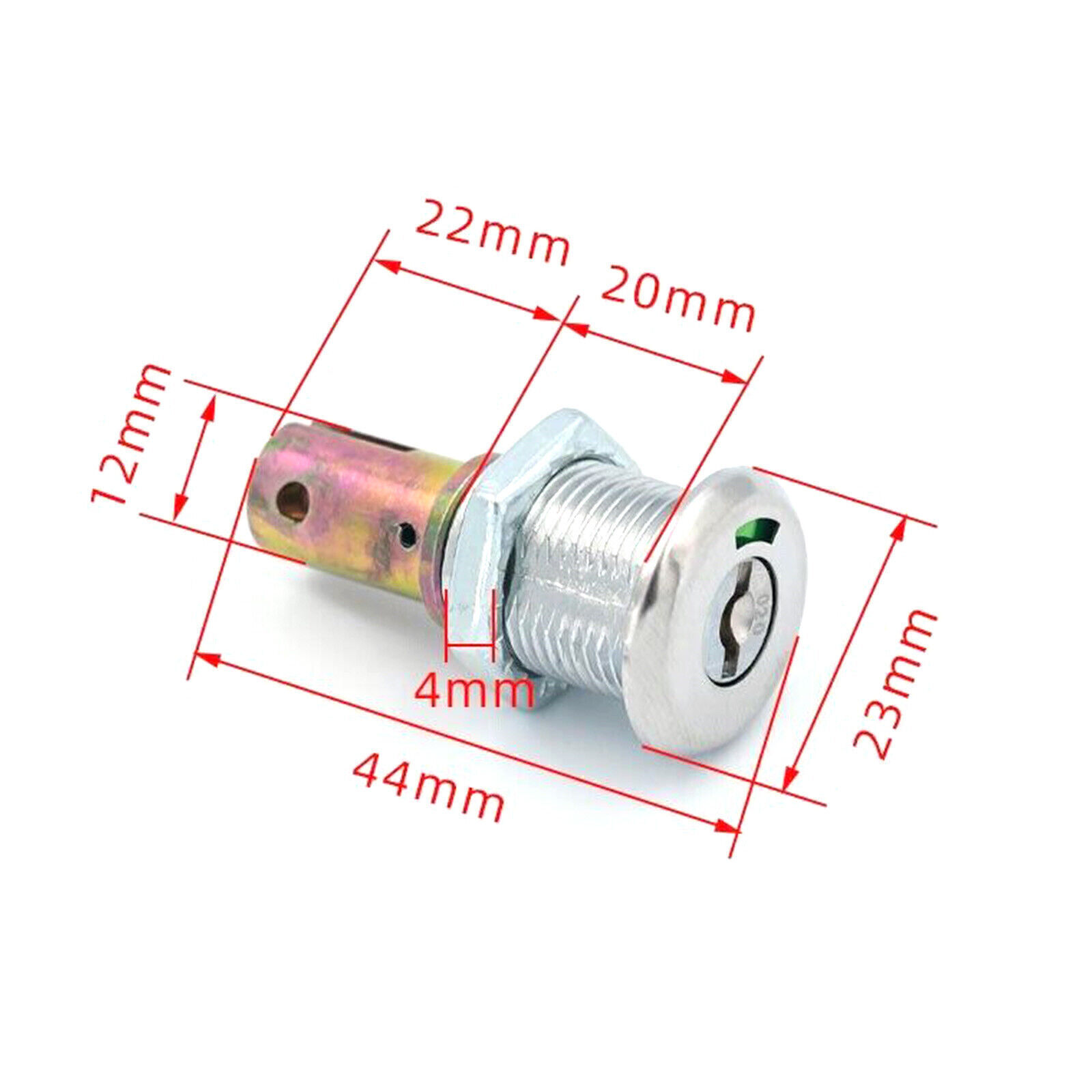 New 180°rotation Unlocking Toolbox lock iron cabinet insert linkage drawer locg7