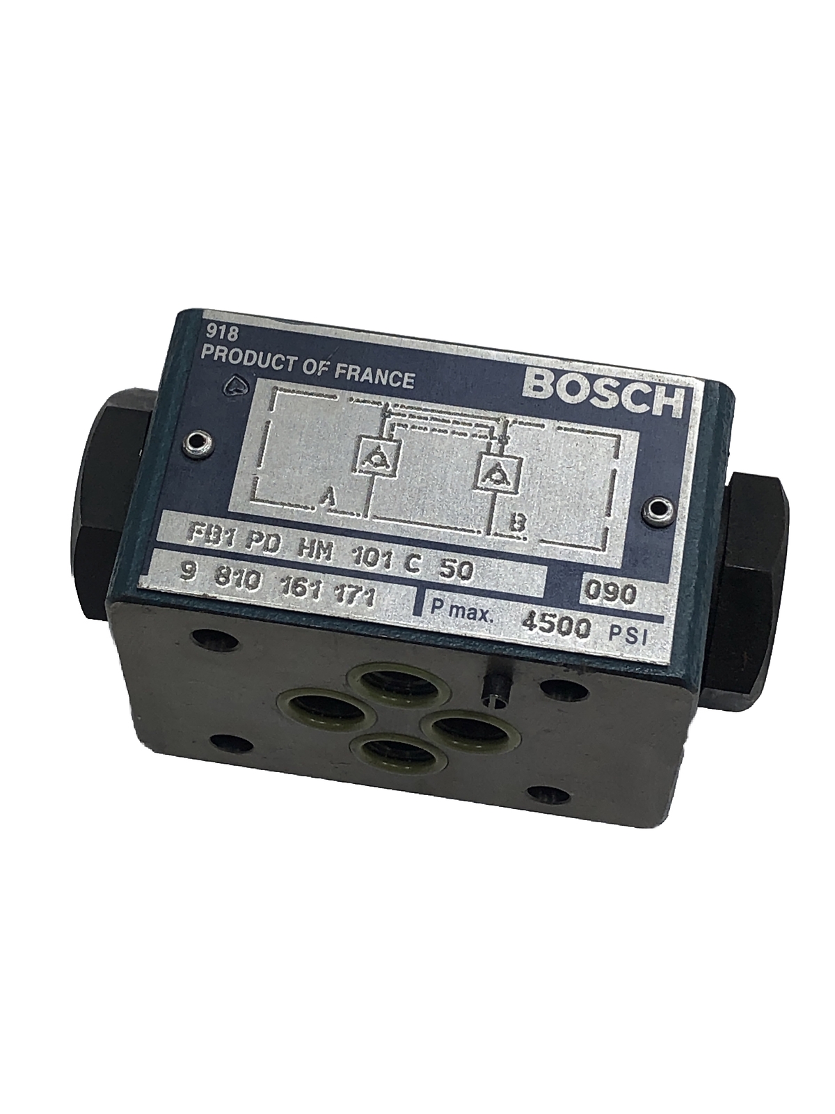 Bosch FB1 PD HM 101 C 50 Flow Control Valve, Max 4500 PSI; 9 810 161 171