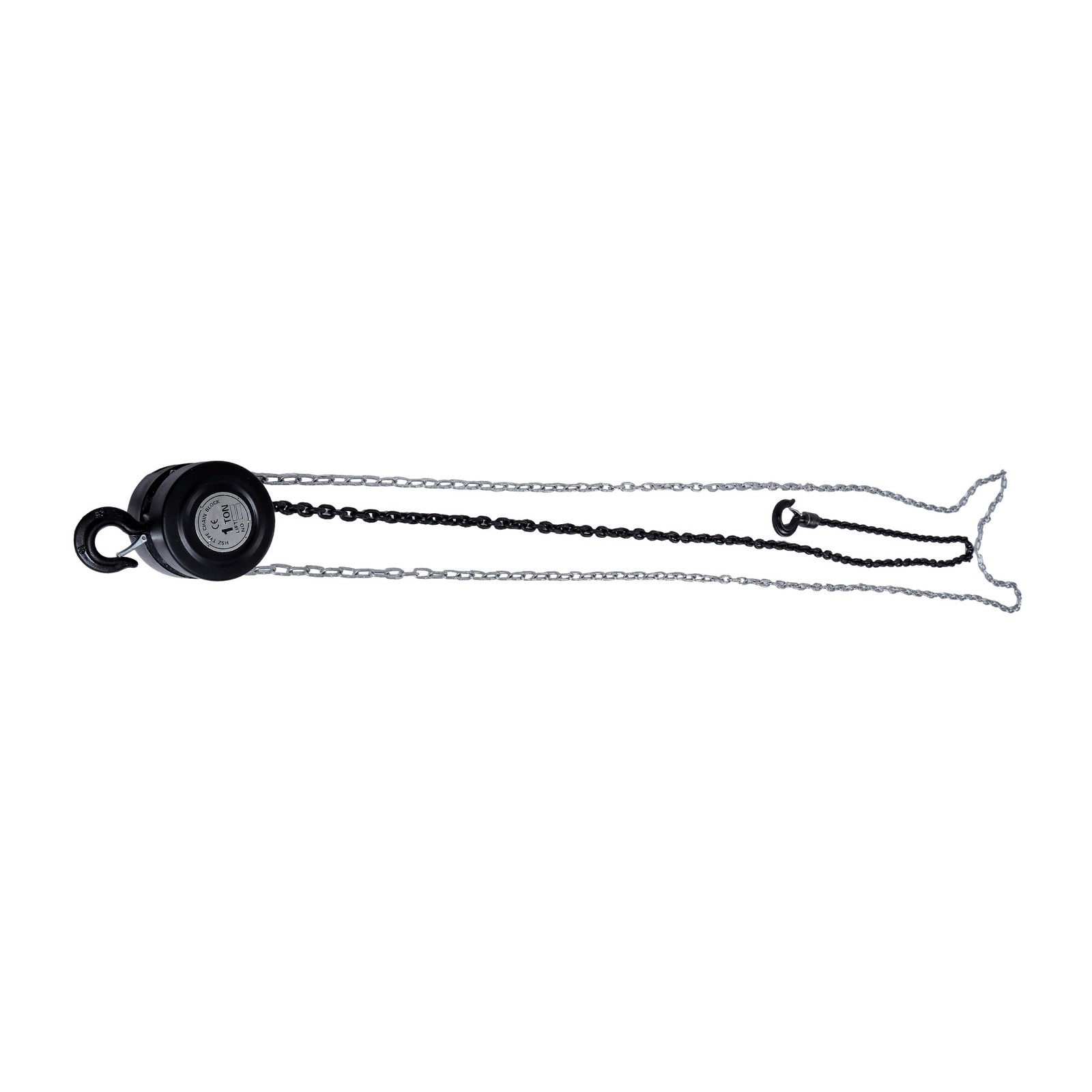 Manual Chain Hoist | 1 Ton / 2200 lbs Capacity | 2 Hooks | 10ft / 3Meters Lift