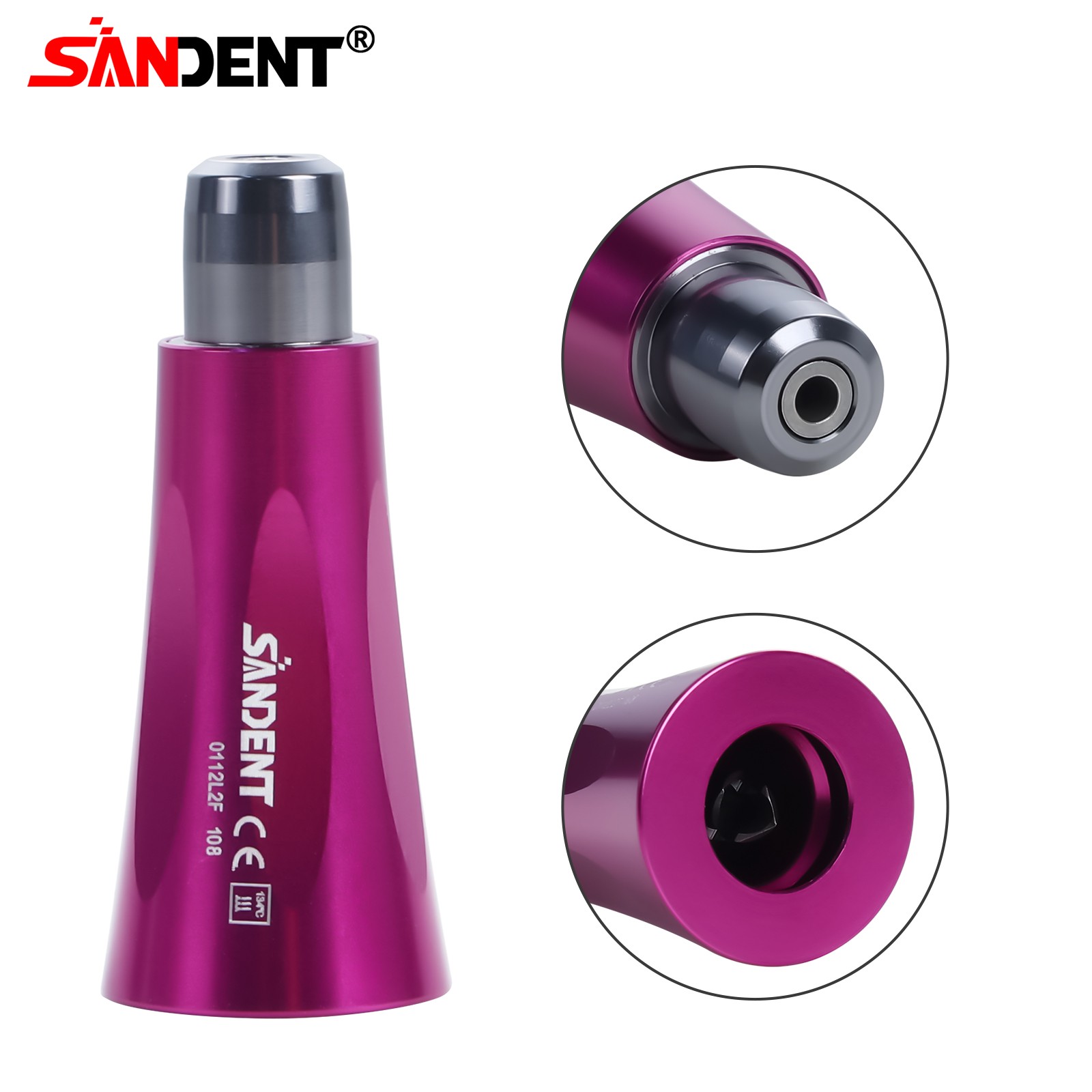 1-10 Dental Hygiene Prophy Handpiece Air Motor 4Holes 4:1 Nose Cone 360°Swivel