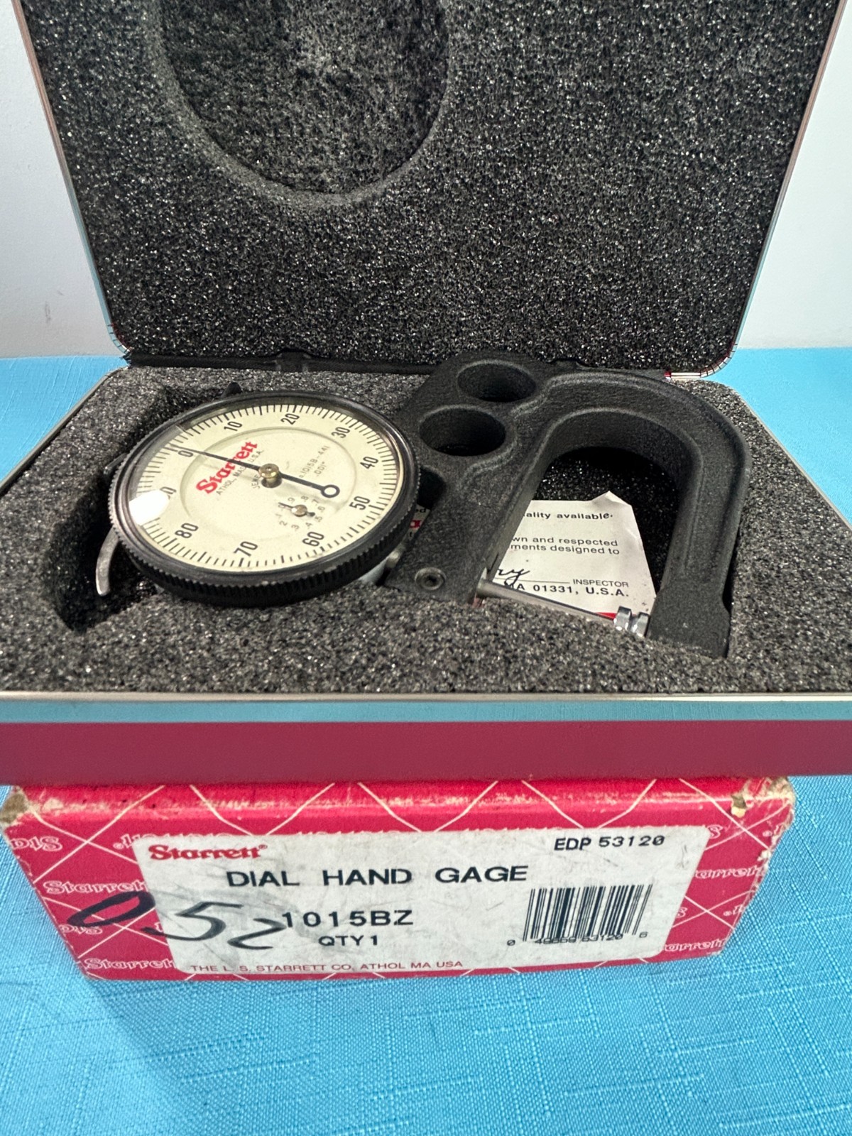 Starrett 1015BZ ~ 1015B-441 Portable Handle Dial Indicator Thickness Gage Machi