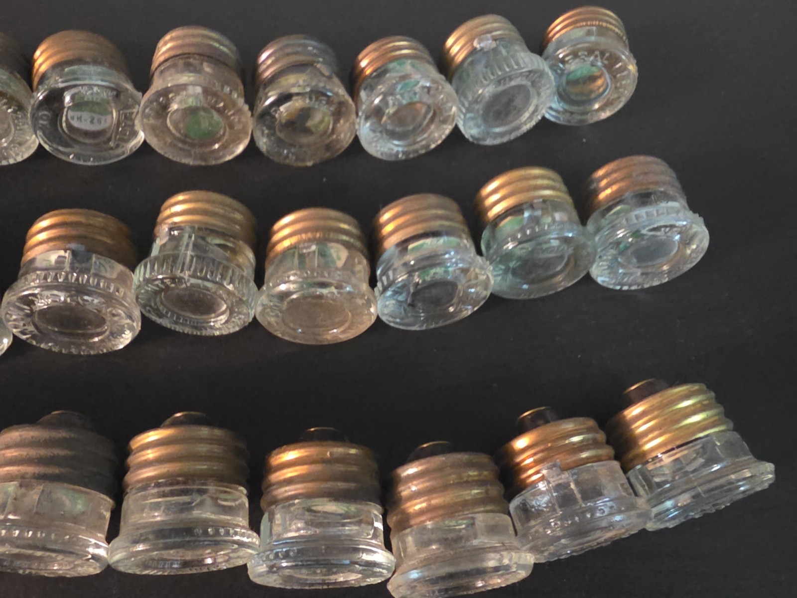 lot of 30 Eagle / GEM / GE Glass Plug Fuse 30 Amp Screw in style fuses