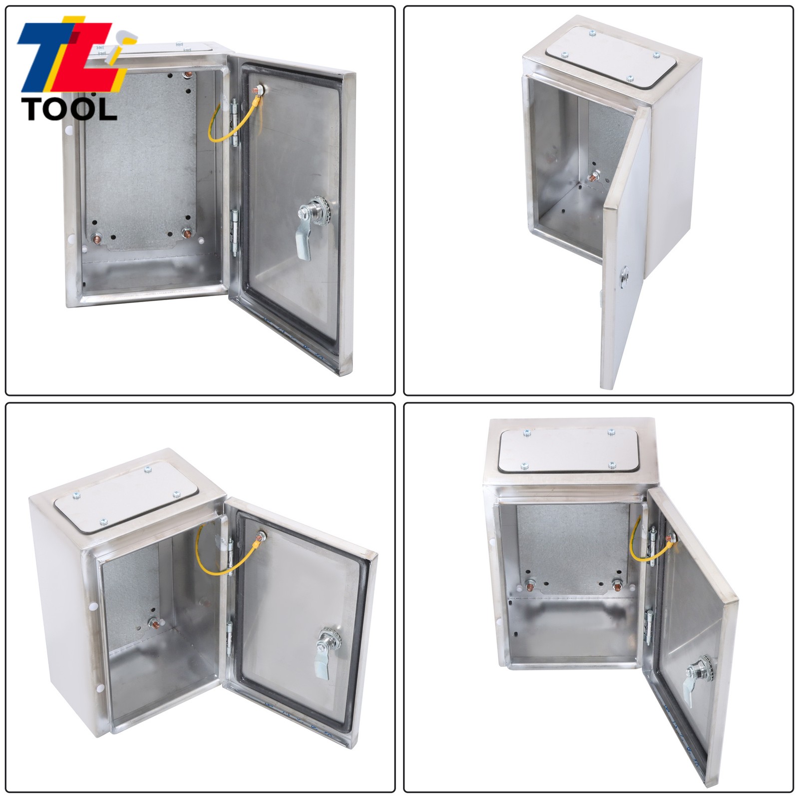 12x8x6″ IP66 Electrical Enclosure Junction Box Stainless Steel NEMA 4X