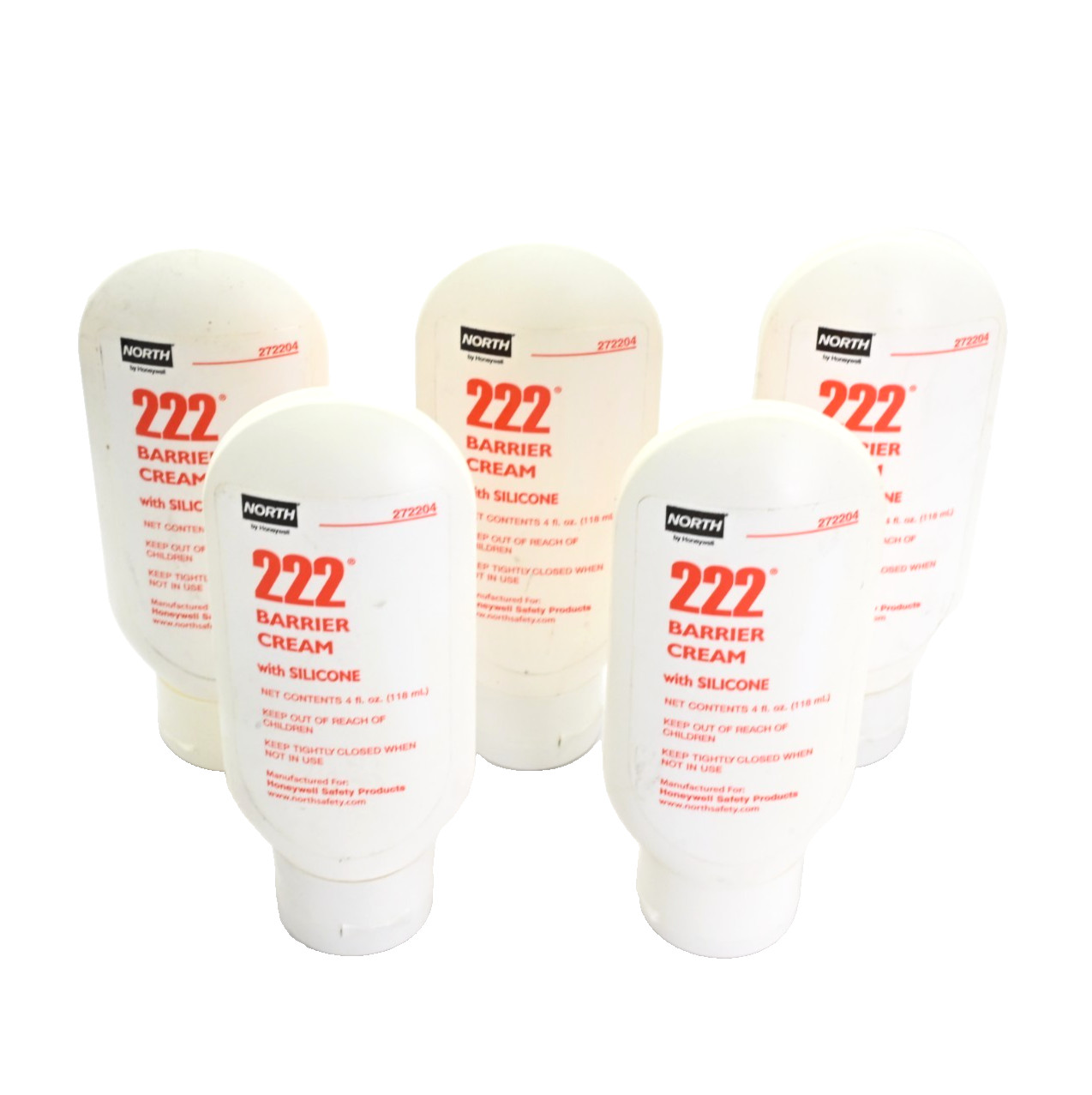Lot of 5x North Honeywell 222 Barrier Cream w/ Silicone 4oz