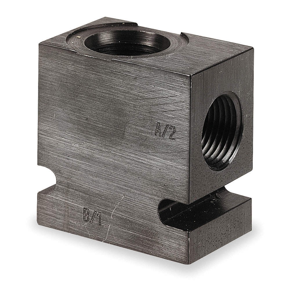 PARKER B10-2-8T Valve Base,3/4-16 SAE,Steel,10-2 Cavity 4DMK6