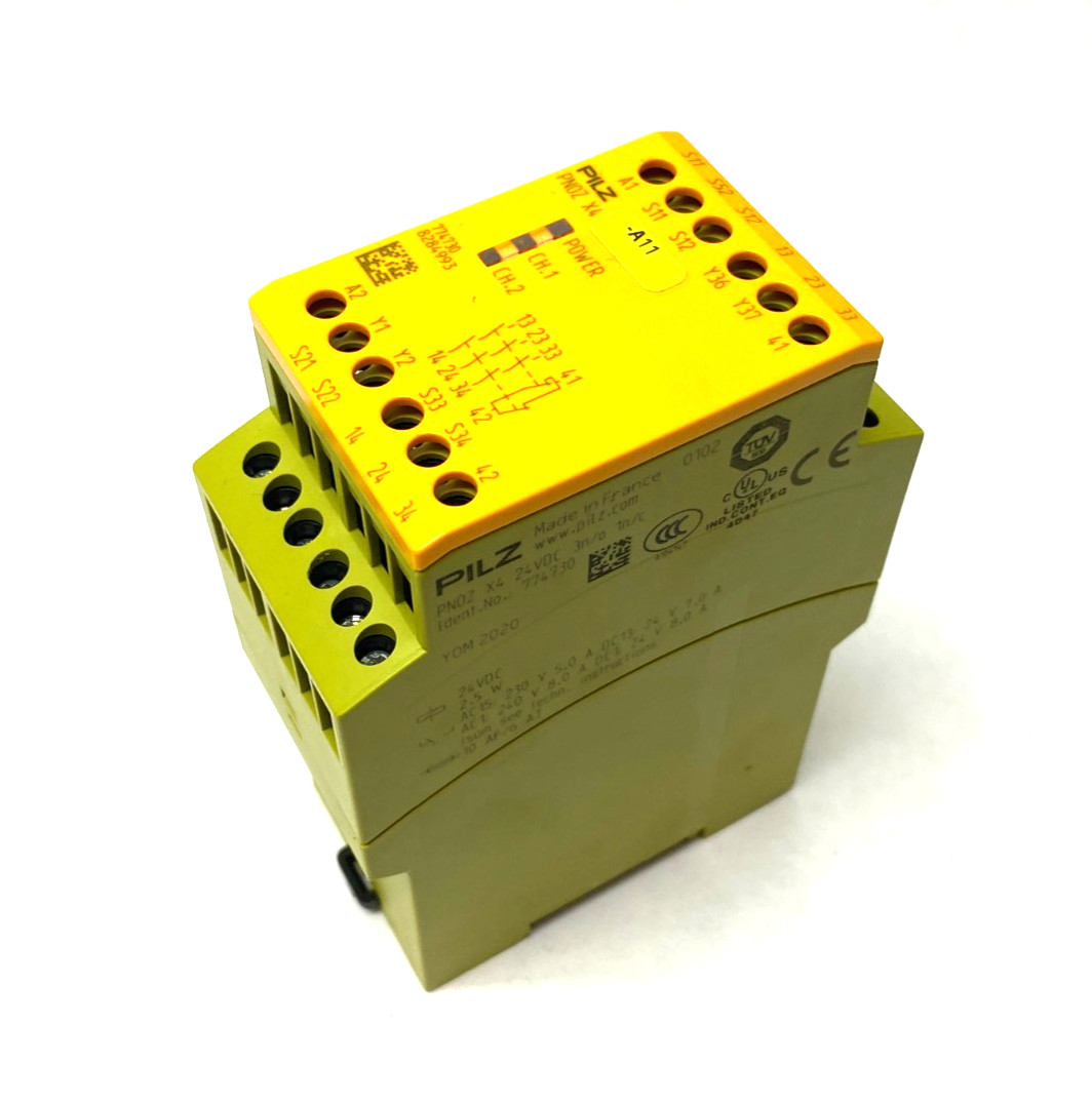 Pilz 774730 Standalone Safety Relay 1 or 2 Channel PNOZ X4 24VDC 3n/o 1n/c