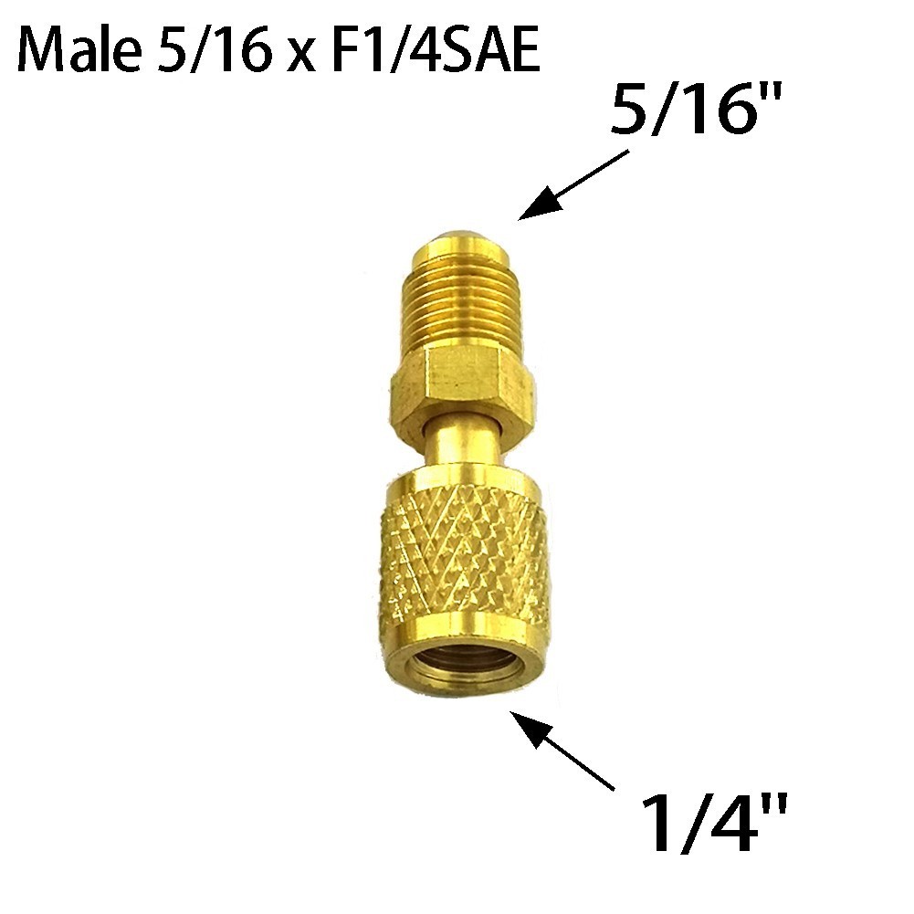 Home Garden Adapter Male 5/16 for X F1/4 for sae For Air Conditioning Systems