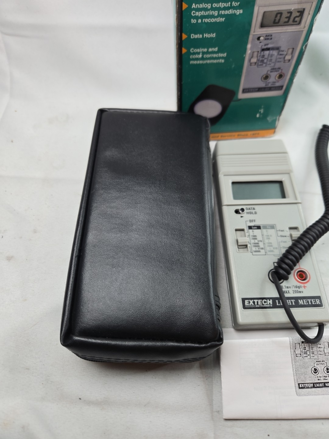 Extech 401025 Digital Light Meter 0-5000 Foot Candles W/ Box – Tested