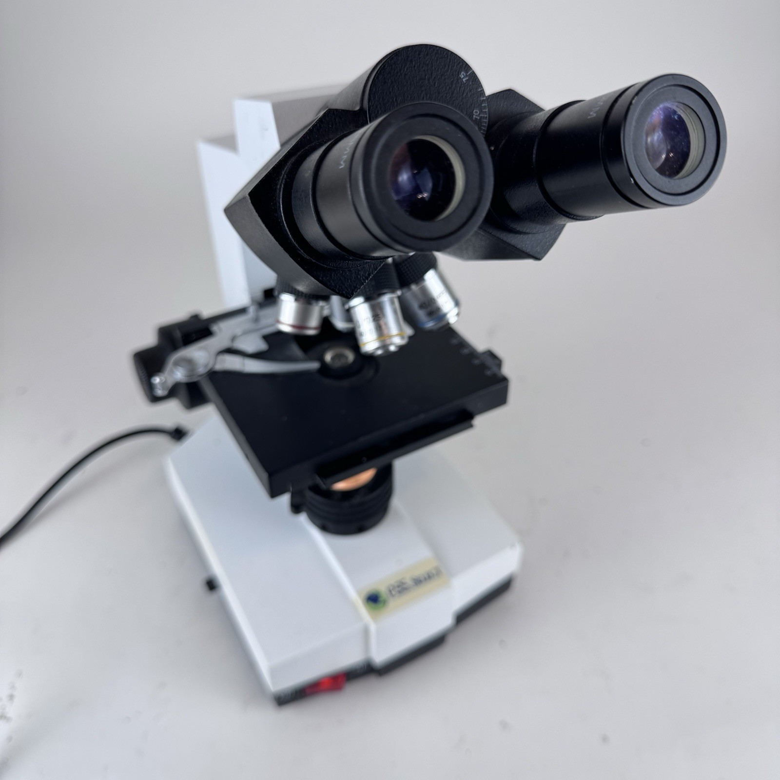 PSS Select Laboratory Compound Binocular Microscope + 4X 10X 40X 100X Objectives