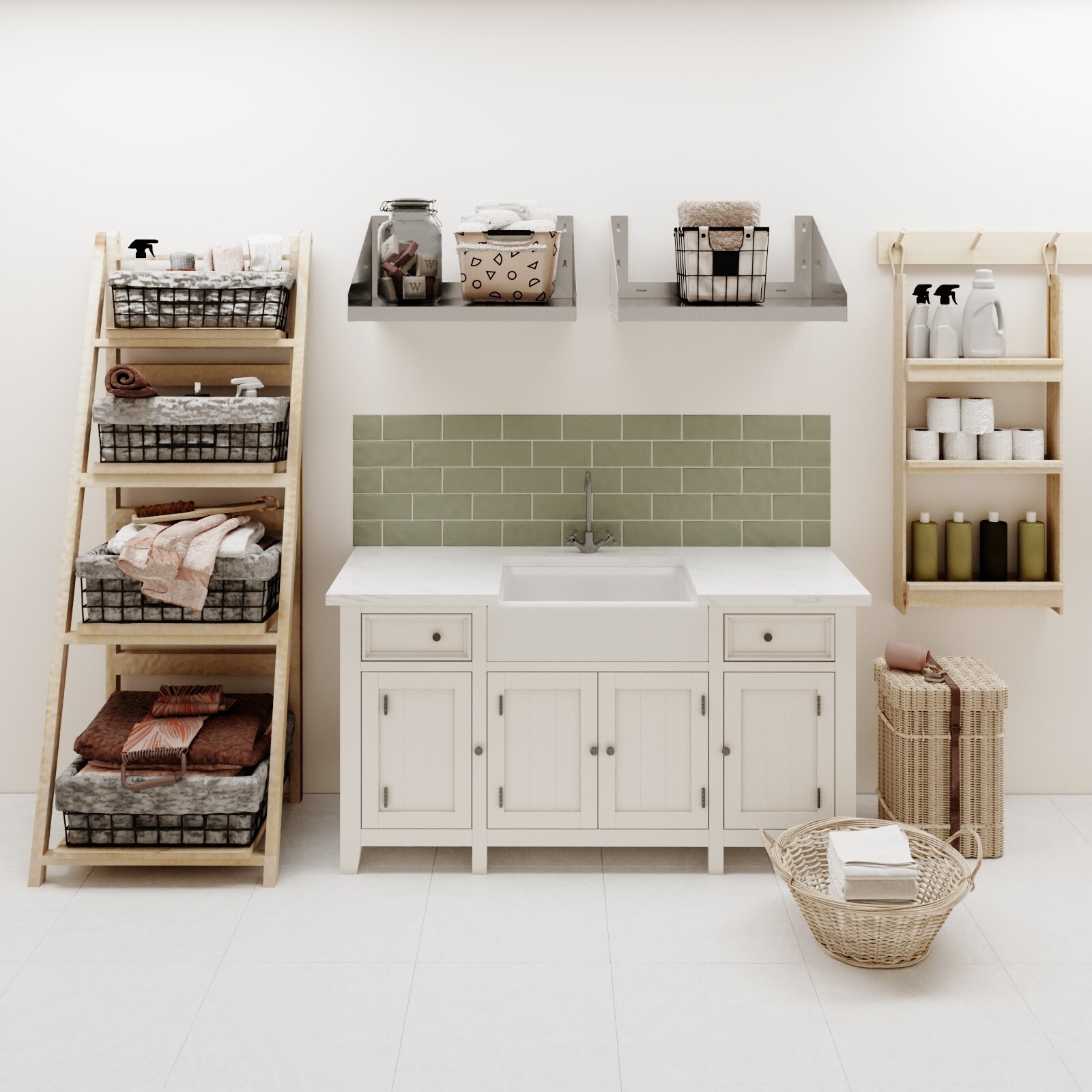 18 in. x 24 in. Stainless Steel Wall Shelf with Side Guards
