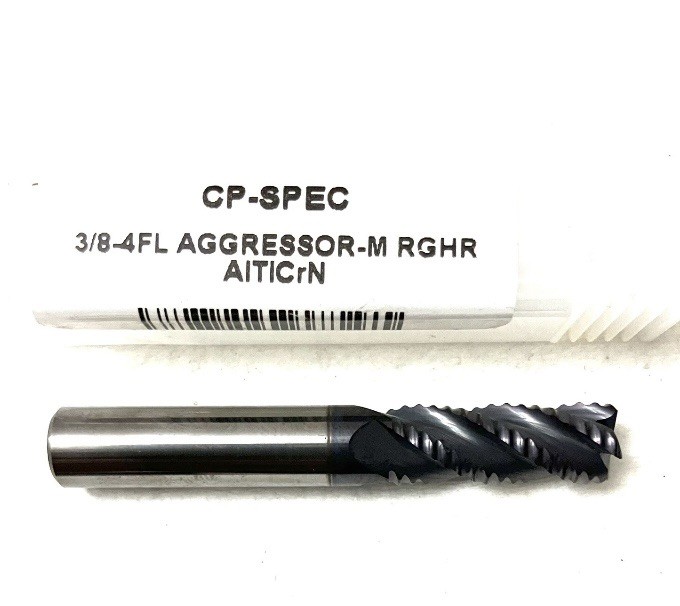 Monster Carbide Plus 3/8″ 4FL Aggressor-M Roughing End Mill AlTiCrN CP-SPEC NEW