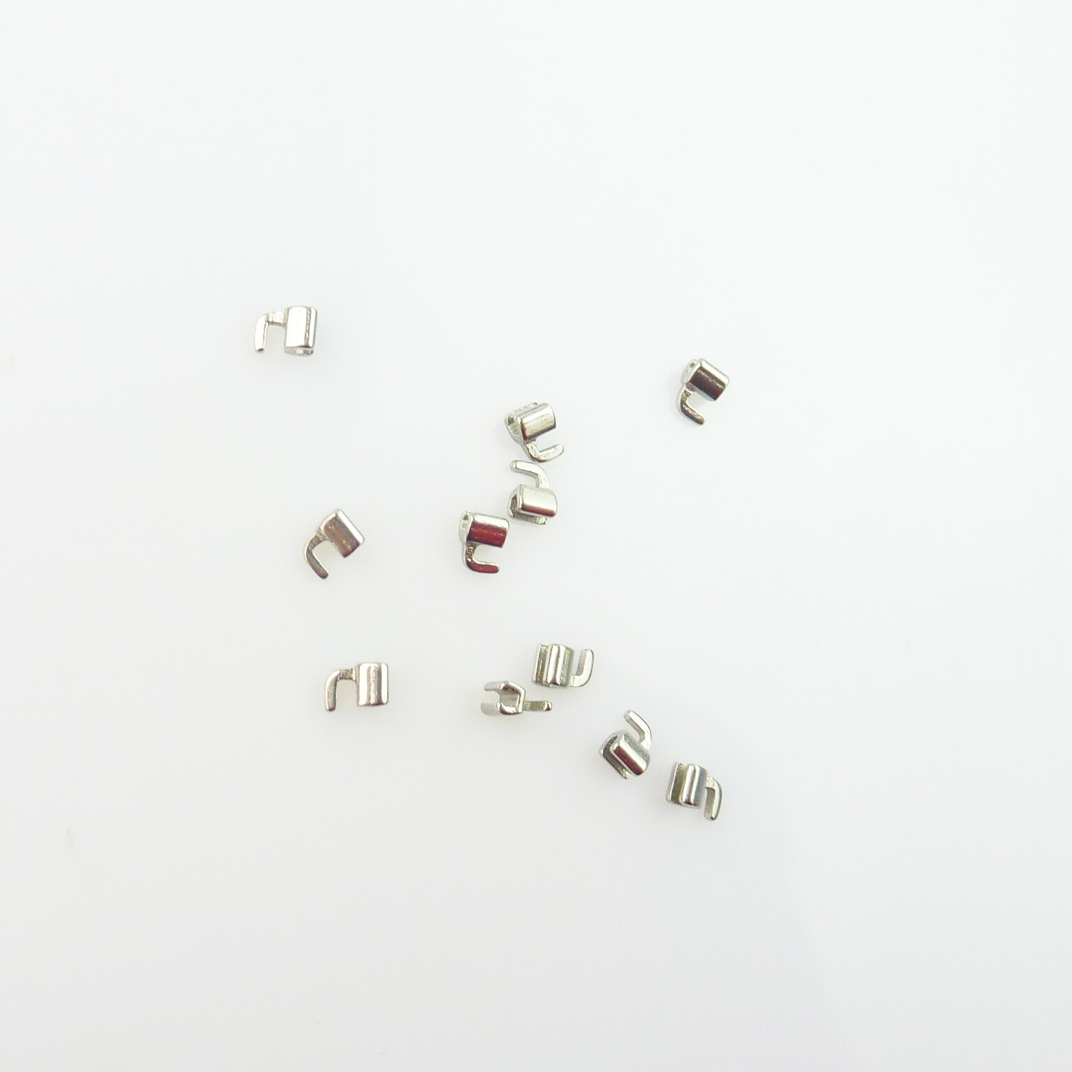 10 Pcs Dental Orthodontic Crimpable Hook Long/Medium/Short/Stop Stainless Steel