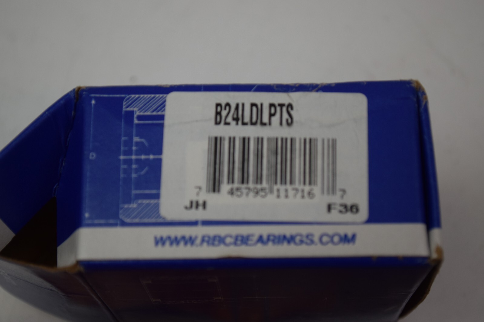 RBC BEARINGS B24LDLPTS – Spherical Plain Bearing – 1.75″ Inside Diameter – New